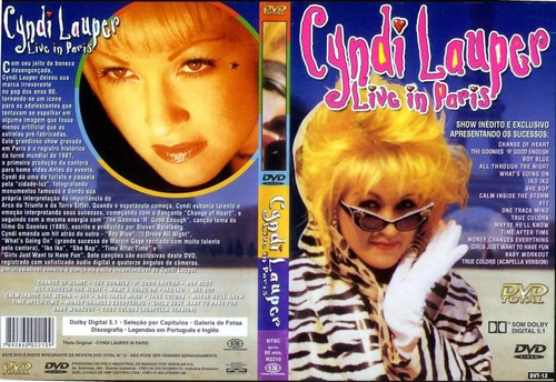 Dvd Cyndi Lauper - Live In Paris - Original