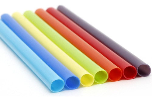 Paquete De 7 Pajitas De Plástico Reutilizables Para Niños De