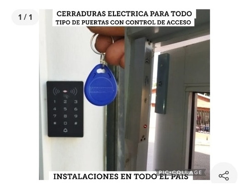 Control De Acceso Con Cerradura Electrica 