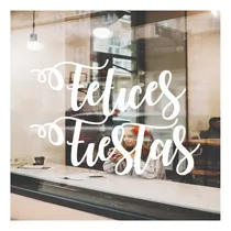 Comprar Vinilos Decorativos De Corte Navideños Felices Fiestas