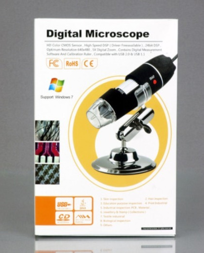 Microscopio Digital Negro Usb 1000x Led 100% Original Xtrp