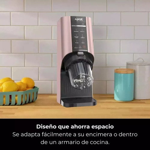 Maquina Para Hacer Nieve Helados Ninja Cream Breeze 7 En 1 Rosa 15