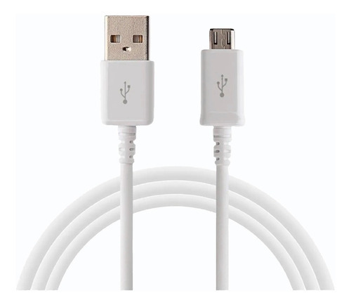 Cable Usb Para LG K9 K10 K11 K12 K40 K50 Q6 Q60 2 Mt Color Blanco