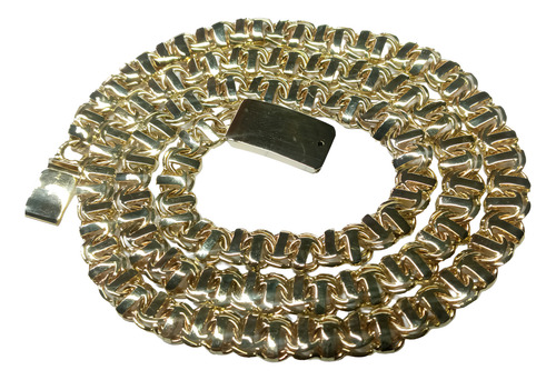 Francia Joyería Cadena Tejido Chino Bar Oro 10k .7cm De Ancho