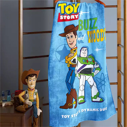 Toalha De Banho E Praia Infantil Felpuda Toy Story 4 Dohler Cor Azul