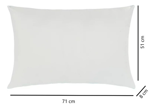 Almohada De Cama Comfort Completo Microfibra Estandar Queen