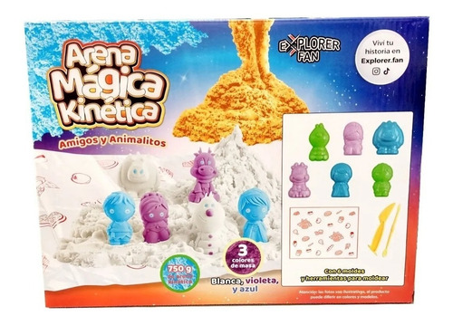Imagen 3 de 4 de Arena Kinética Mágica Amigos Y Animalitos 8020 Explorer Fan