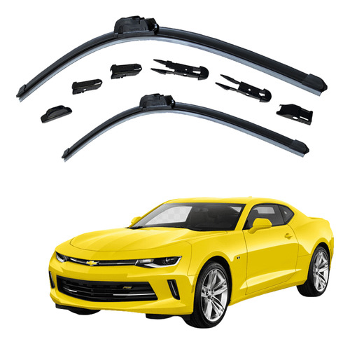 2 Plumas Limpiaparabrisas Reluvsa P/ Chevrolet Camaro 2022