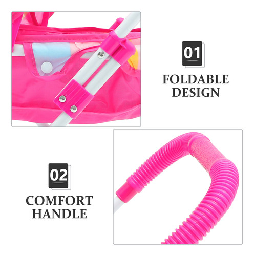 Cochecito De Bebé, Cochecito Para Niña, Juguete, Luces Adora