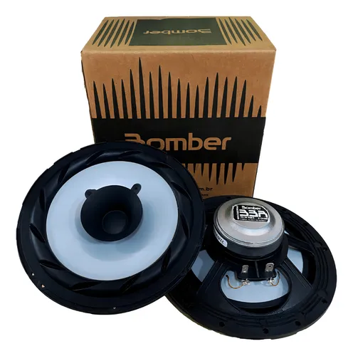 Altavoces Bbr6 de 6 pulgadas, 100 W, par O, 4 ohmios, de rango completo, color negro