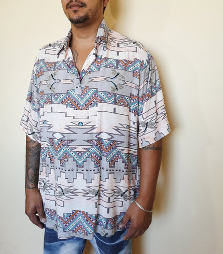 Imagem 4 de 6 de Blusa Bata Masculina Tecido Andre