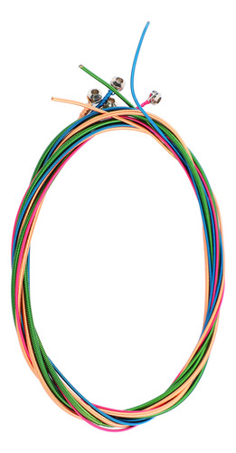 Juego De 4 Cuerdas De Colores Para Bajo Eléctrico, Acero Ino