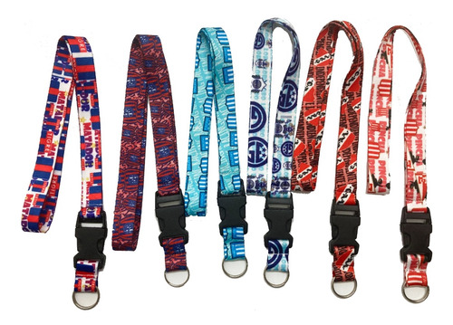 Llavero Correa Sublimada Lanyard Club Futbol X 40 Mayor