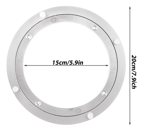 Tocadiscos Giratorios Lazy Susan Con Cojinetes De Aluminio D