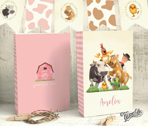 Kit Imprimible Granja De Zenon Rosa Envío Personalizado