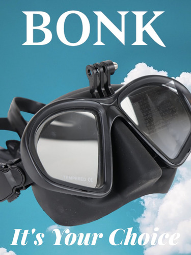Visor Para Apnea Buceo Con Adaptador Para Cámara Y Estuche