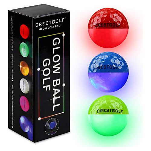 Pelotas De Golf Que Brillan Oscuridad Luces Led, Pelota...