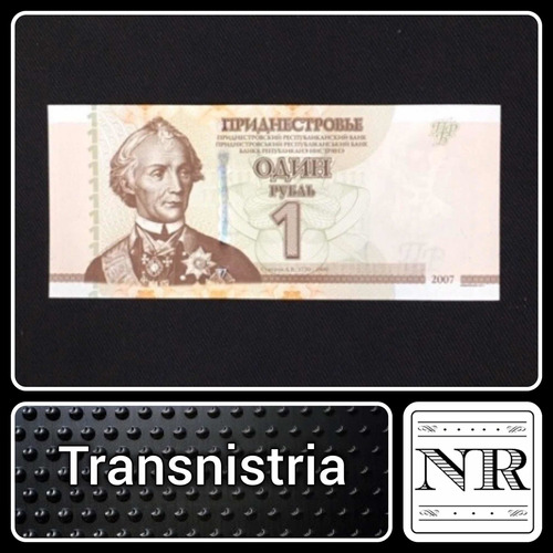 Imagen 1 de 3 de Transnistria - Asia - 1 Rublo - Año 2007 - Unc - P# 42