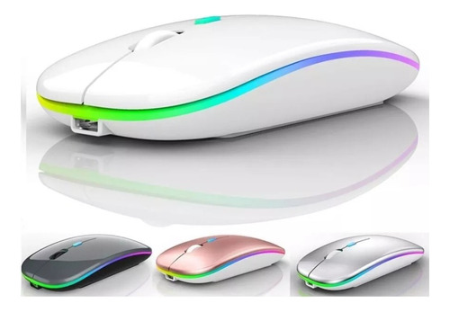 Mouse Gamer Rgb Bluetooth Inalámbrico Recargable Silencioso