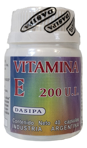 Vitamina E 200 Ui X 40 Comprimidos Dasipa