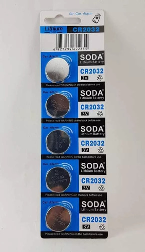 Imagen 4 de 8 de Pila Batería Lithium Cr 2032 Pack De 5 Unidades 3 V