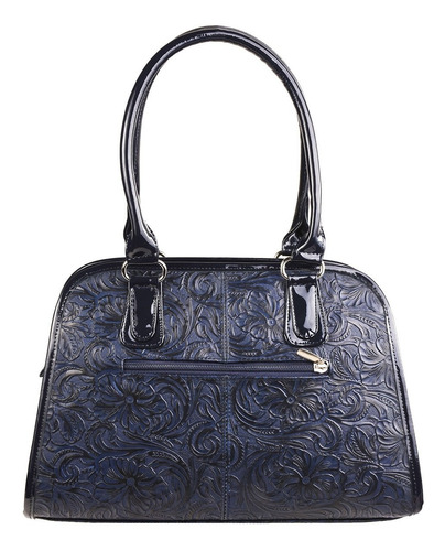 Bolsa Para Mujer Piel Genuina Grabada Asa/correa 7054
