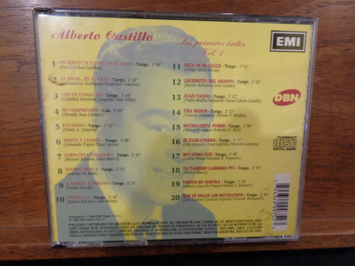 Alberto Castillo  Los Primeros Éxitos Vol. 1 Y 2 Etc 4 Cds