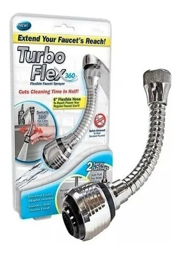 Mangueras Adaptador Flexible Lavaplatos Cocina Turbo Flex