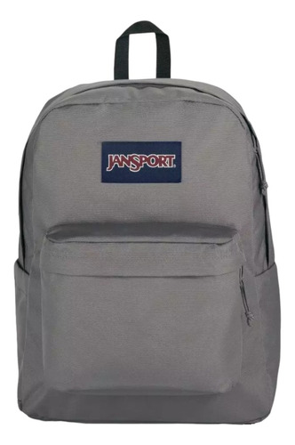 Mochila Urbana Jansport Superbreak Plus Color Gris Oscuro Diseño Liso 26l