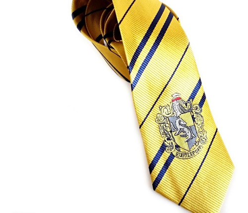 Corbata Hufflepuff Harry Potter Bordada Hogwarts Disfraz Hp