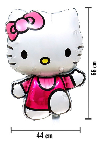 Kit Globos Metalicos Kitty Y Cinnamoroll 10 Pzs Sanrio Sanrio