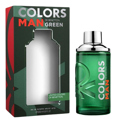 Colors Man Green Edt 200ml Benetton Silk Perfumes Ofertas