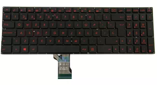 Teclado Asus Rog G501 Ux501 N501 Retroiluminado Rojo Español