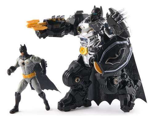Dc Comics, Boneco Batman 10cm Com Armadura Metal Force