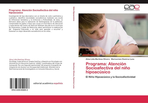 Libro:programa: Atención Socioafectiva Del Niño Hipoacúsico: