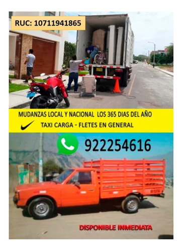Taxi De Carga: Eliminación De Desmontes. Mudanzas