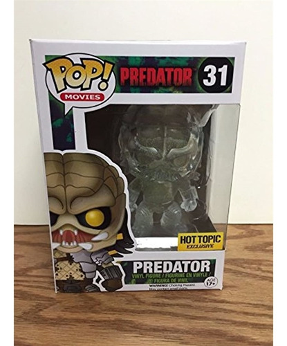 Funko Pop Movies Predator Vinilo Figura Translúcido Bloody