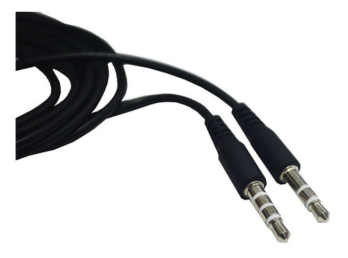 Imagen 2 de 6 de Cable Audio Plug A Plug Con Microfono Auxiliar Ditron 1.5 M