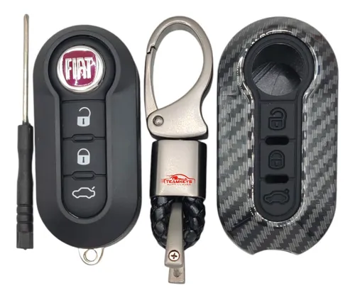 Funda Llave Control Fiat Uno 500 Abarth Sporting Mobi Carbon