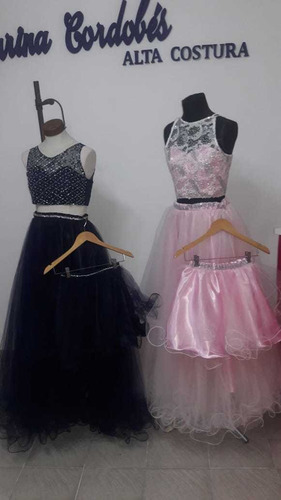 Vestidos De 15 Años Tres Piezas Talle S, M, LTodos Los Colo