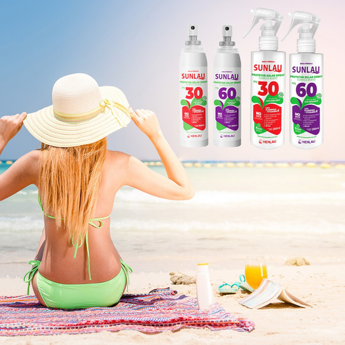 Protetor Solar Spray Repelente Sunlau Fps 30 200ml Icaridina