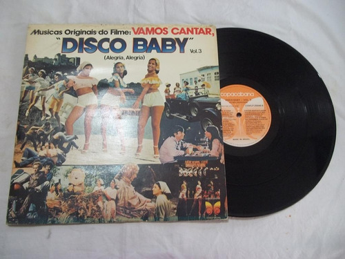 Lp Vinil - Disco Baby Alegria Alegria Vamos Cantar Vol 3