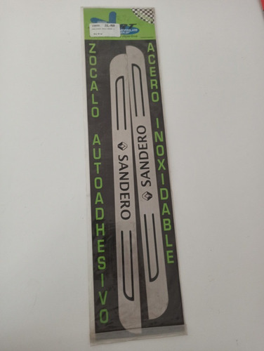 Imagen 1 de 1 de Accesorios Zocalos Inox Sandero 49,5 X 3,5 Sport