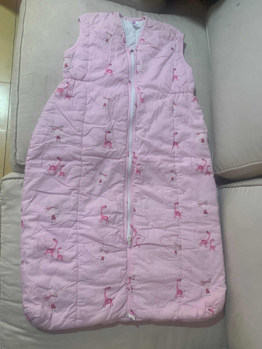 Saco De Dormir Para Bebé 84 Cms De Largo Rosa Claro