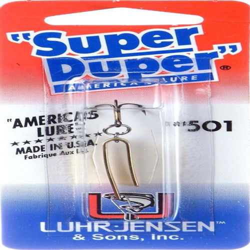 Luhr Jensen Super Duper Cuchara Laton Cabeza Roja 1 8 