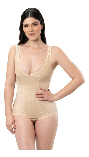 Imagen 1 de 6 de Faja Body Completa Para Dama, Afina La Cintura, Moldea La Figura, Lujosa Tela Suave Al Tacto, Cómoda, Senos Libres
