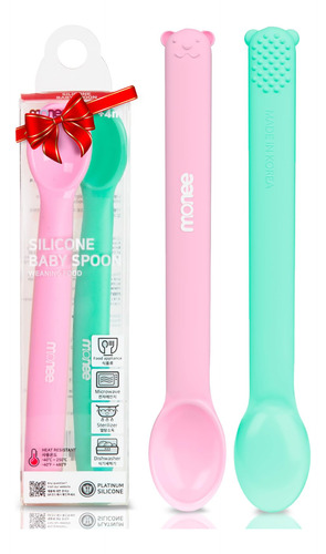 Cucharas De Bebé De Monoe | Gentle En Las Encías Silicone Ba