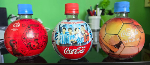 3 Botellas Redondas Vacías Del Mundial Germany 2006 (Usado)