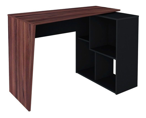 Mesa De Escritório Escrivaninha Home Office Urban Ipê Preto