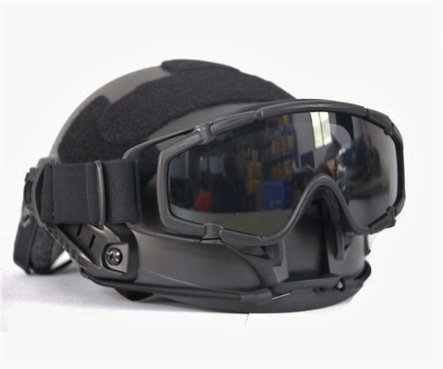 Óculos Tático Preto Fma S1 Balistic P/ Uso Capacete Airsoft 